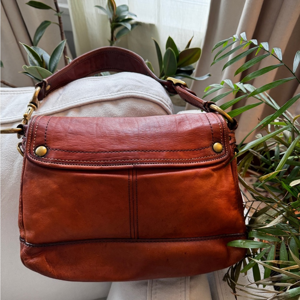 RARE Vintage Coach 65th Anniversary Legacy Stripe Flap Front Shoulder Bag #11134 - Picture 7 of 9